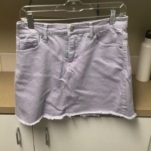 Lavender jean skirt